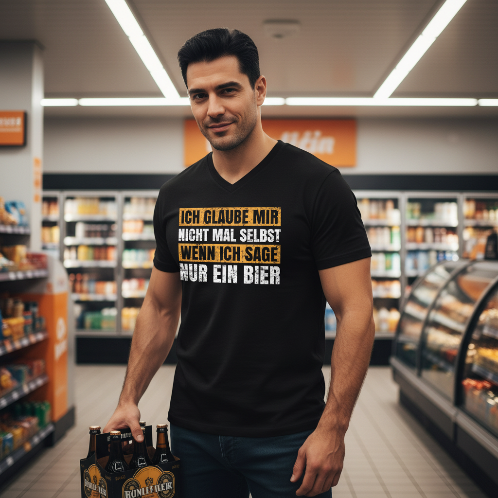 Ich glaube mir nicht mal selbst - Herren V-Neck Shirt