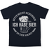 Bitte nicht schubsen ich habe Bier in der Hand - Herren Shirt Navy