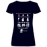 Mir egal welche Hautfarbe du hast - V-Neck Damenshirt Deep Navy