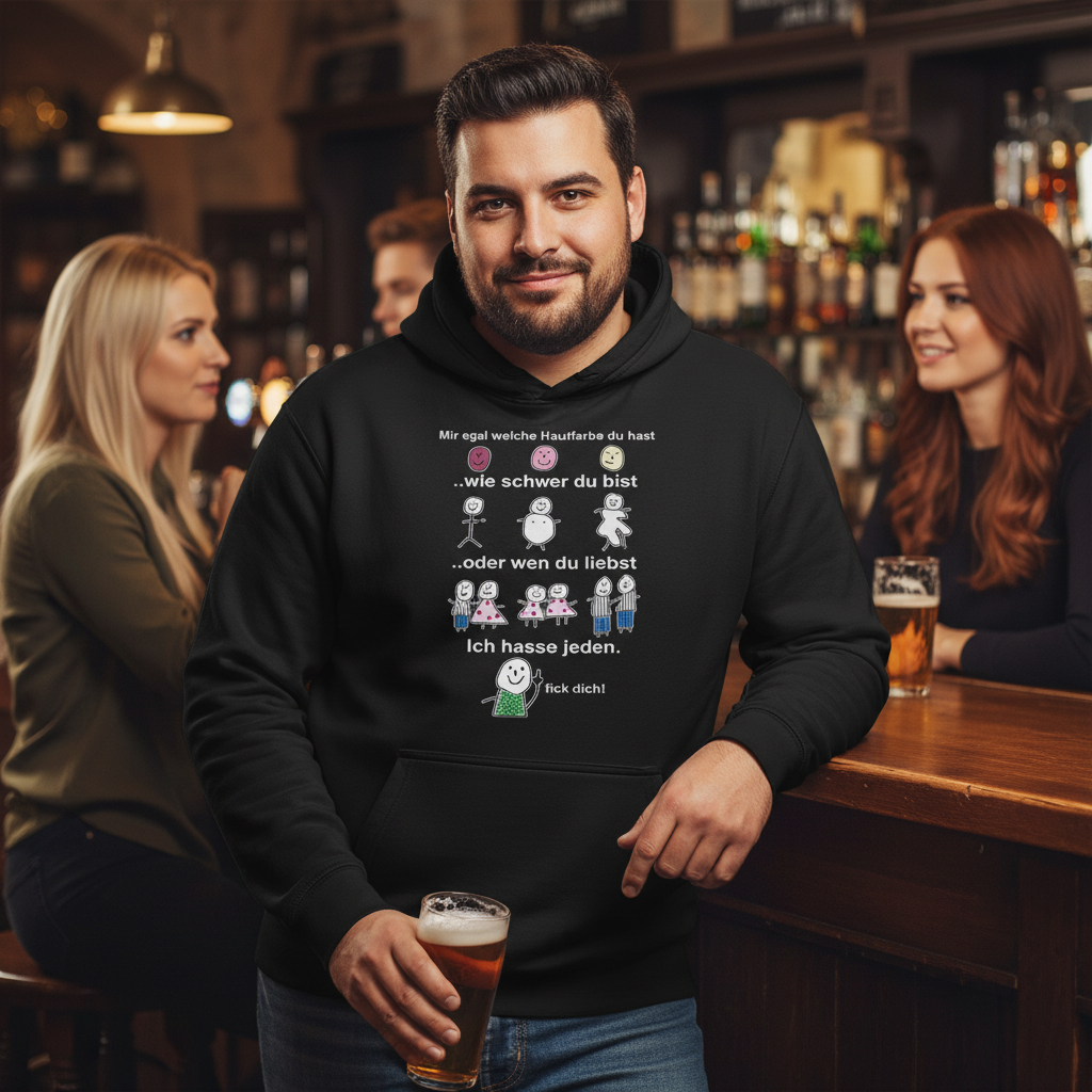 Mir egal welche Hautfarbe du hast - Unisex Hoodie