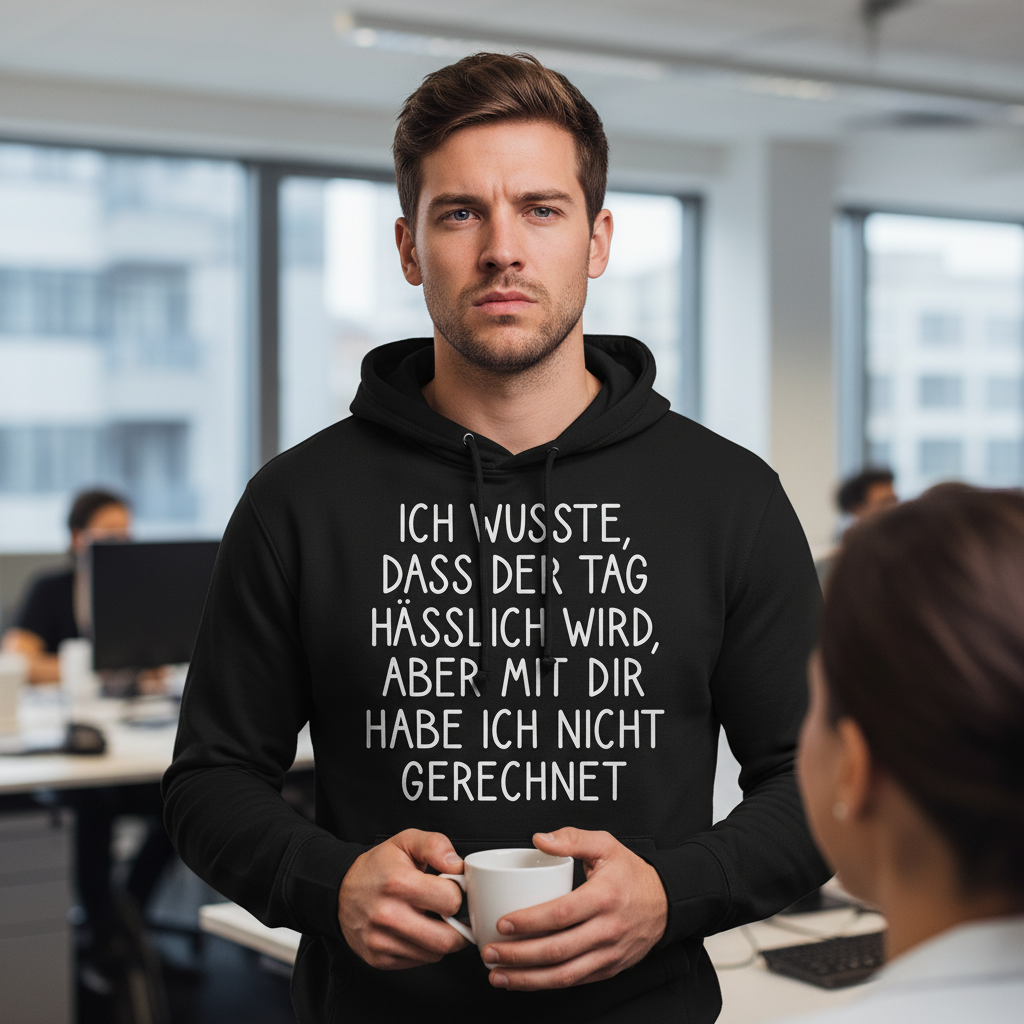 Ich wusste dass der Tag hässlich wird - Unisex Hoodie