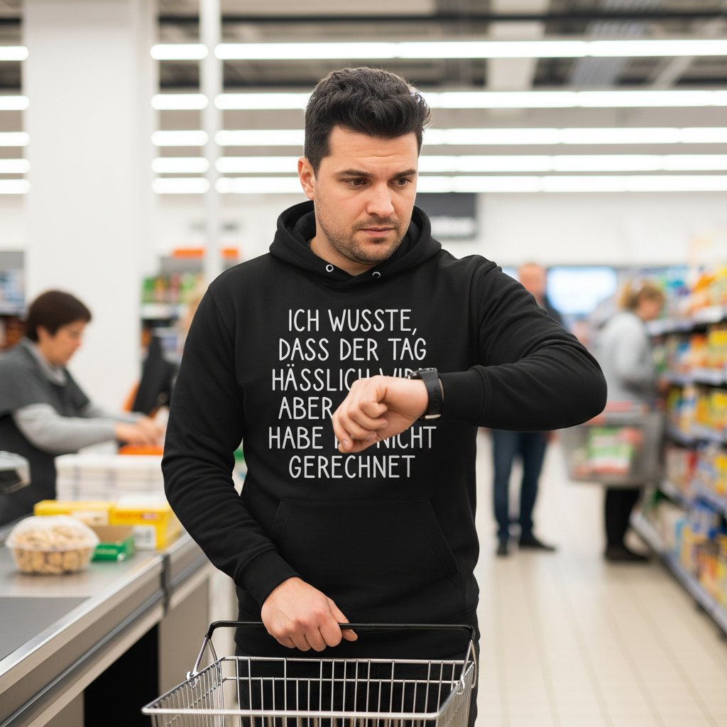 Ich wusste dass der Tag hässlich wird - Unisex Hoodie