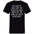 Ich wusste dass der Tag hässlich wird - Herren V-Neck Shirt Black