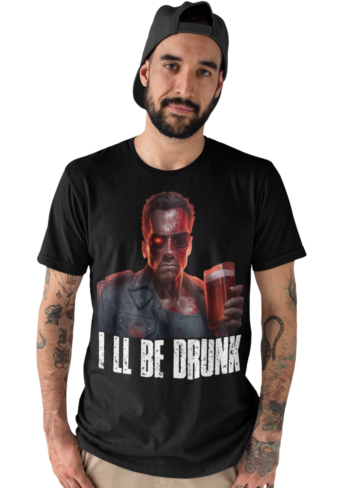 Terminator T-800 ill be drunk - Herren Premium Bio T-Shirt