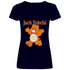 Jack Bärchi - Glücksbärchi - V-Neck Damenshirt Deep Navy