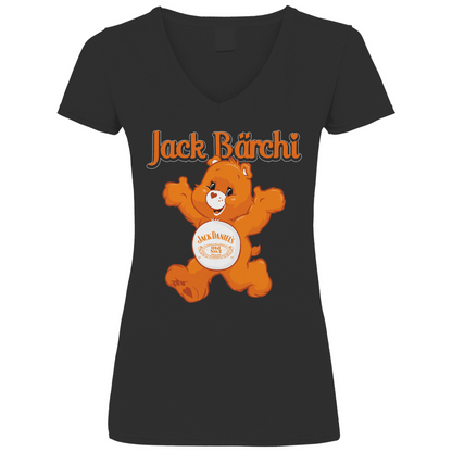 Jack Bärchi - Glücksbärchi - V-Neck Damenshirt Black