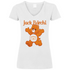 Jack Bärchi - Glücksbärchi - V-Neck Damenshirt White