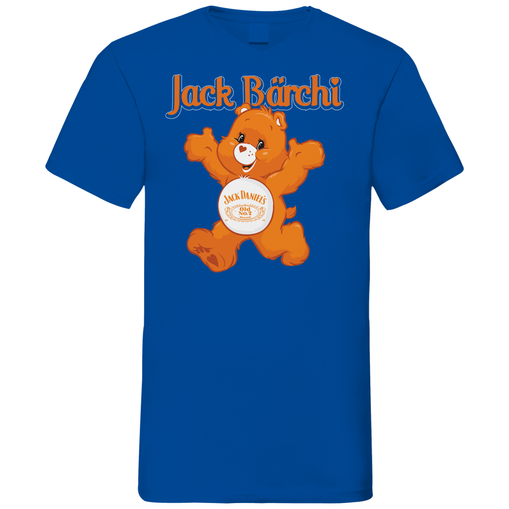 Jack Bärchi - Glücksbärchi - Herren V-Neck Shirt Royal Blue