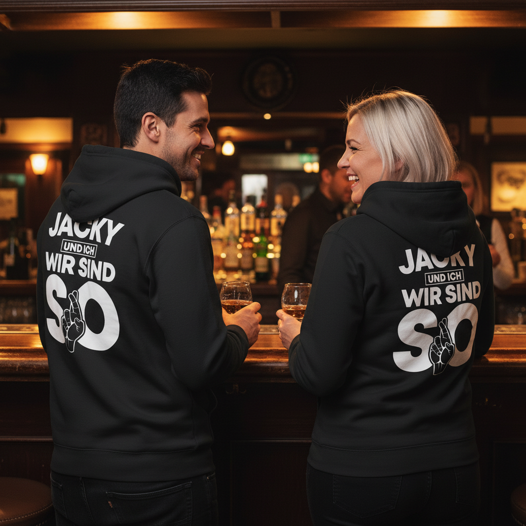 Jacky und ich wir sind so Jack Daniels - Unisex Hoodie