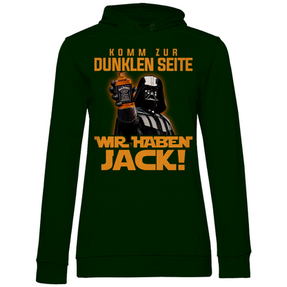 Komm zur dunklen Seite wir haben Jack Darth Vader - Damen Hoodie Forest Green