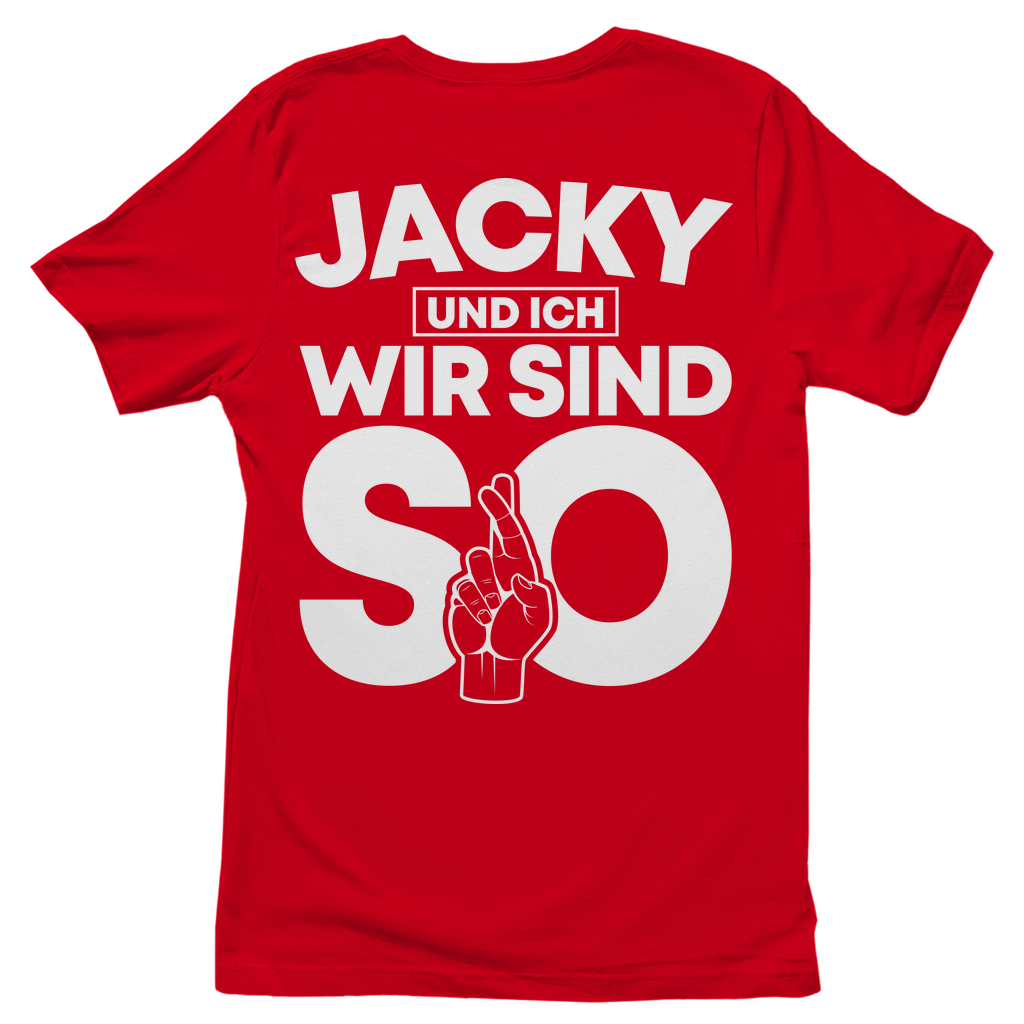Jacky und ich wir sind so Jack Daniels - Damenshirt Red