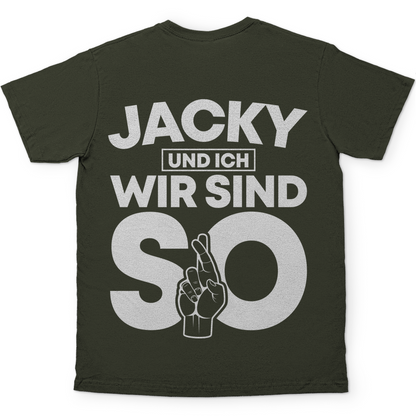 Jacky und ich wir sind so Jack Daniels - Herren Shirt Urban Khaki