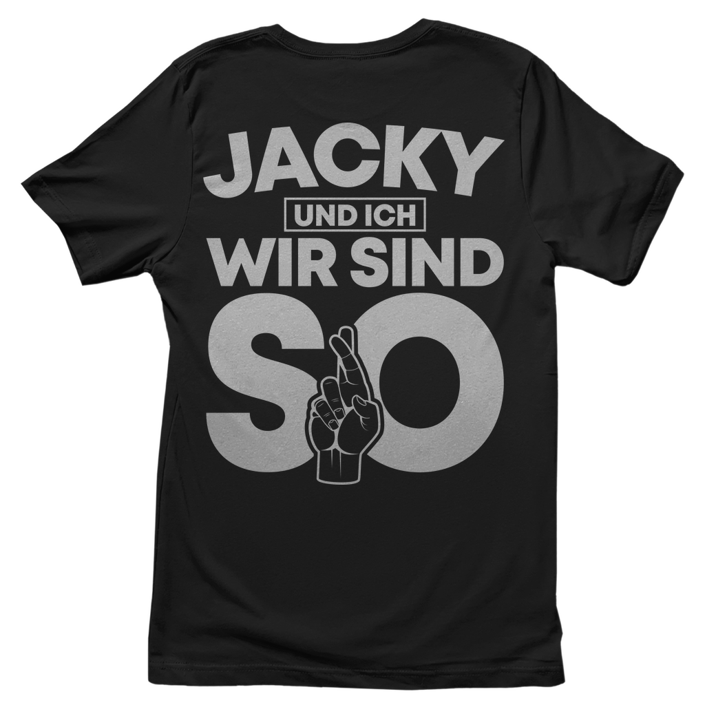 Jacky und ich wir sind so Jack Daniels - Damenshirt Black
