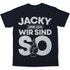 Jacky und ich wir sind so Jack Daniels - Herren Shirt Navy