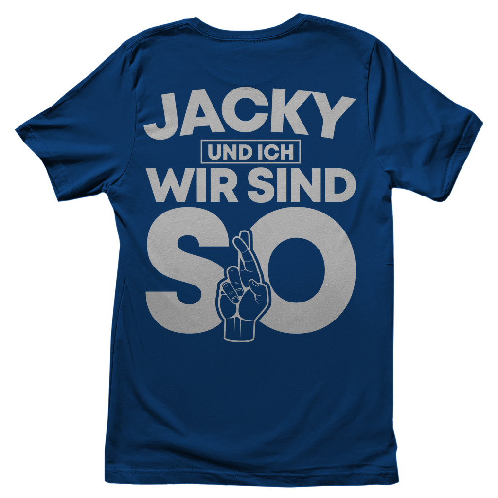 Jacky und ich wir sind so Jack Daniels - Damenshirt Royal Blue