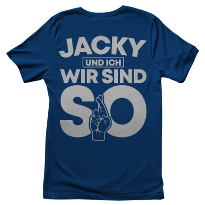 Jacky und ich wir sind so Jack Daniels - Damenshirt Royal Blue