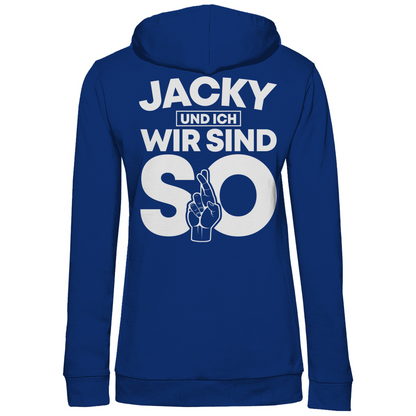 Jacky und ich wir sind so Jack Daniels - Damen Hoodie Royal
