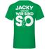 Jacky und ich wir sind so Jack Daniels - Herren V-Neck Shirt Kelly Green