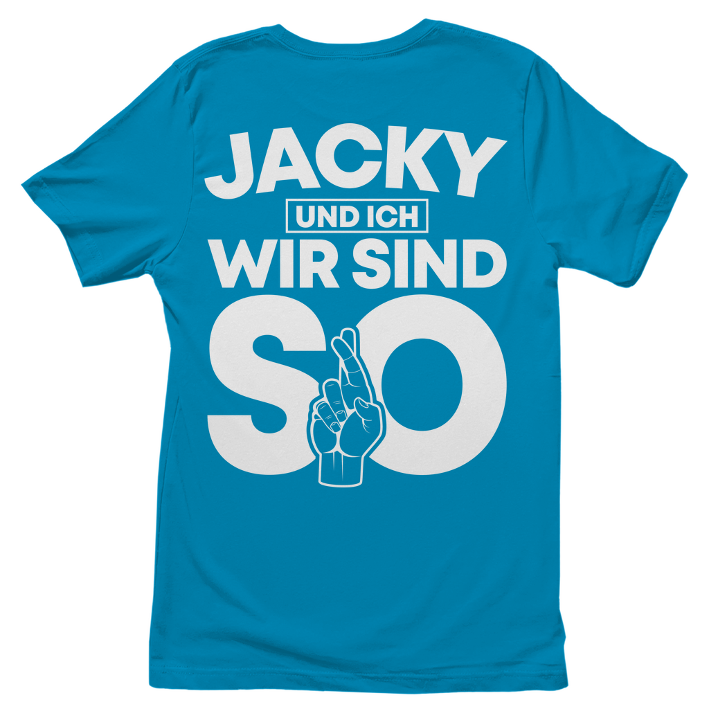 Jacky und ich wir sind so Jack Daniels - Damenshirt Atoll