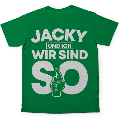 Jacky und ich wir sind so Jack Daniels - Herren Shirt Kelly Green