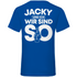 Jacky und ich wir sind so Jack Daniels - Herren V-Neck Shirt Royal Blue