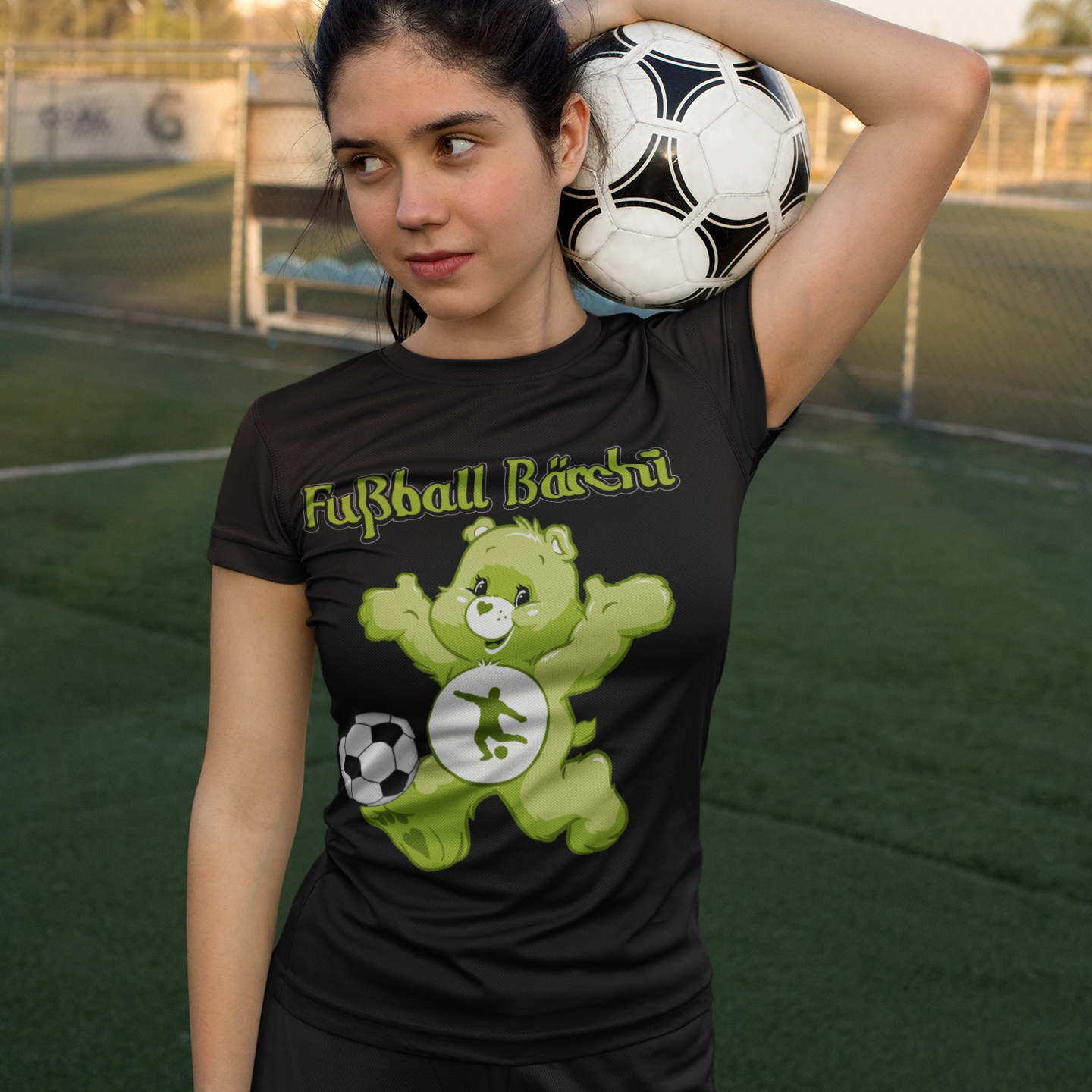Fußball Bärchi - Glücksbärchi - Damen Premium Bio T-Shirt