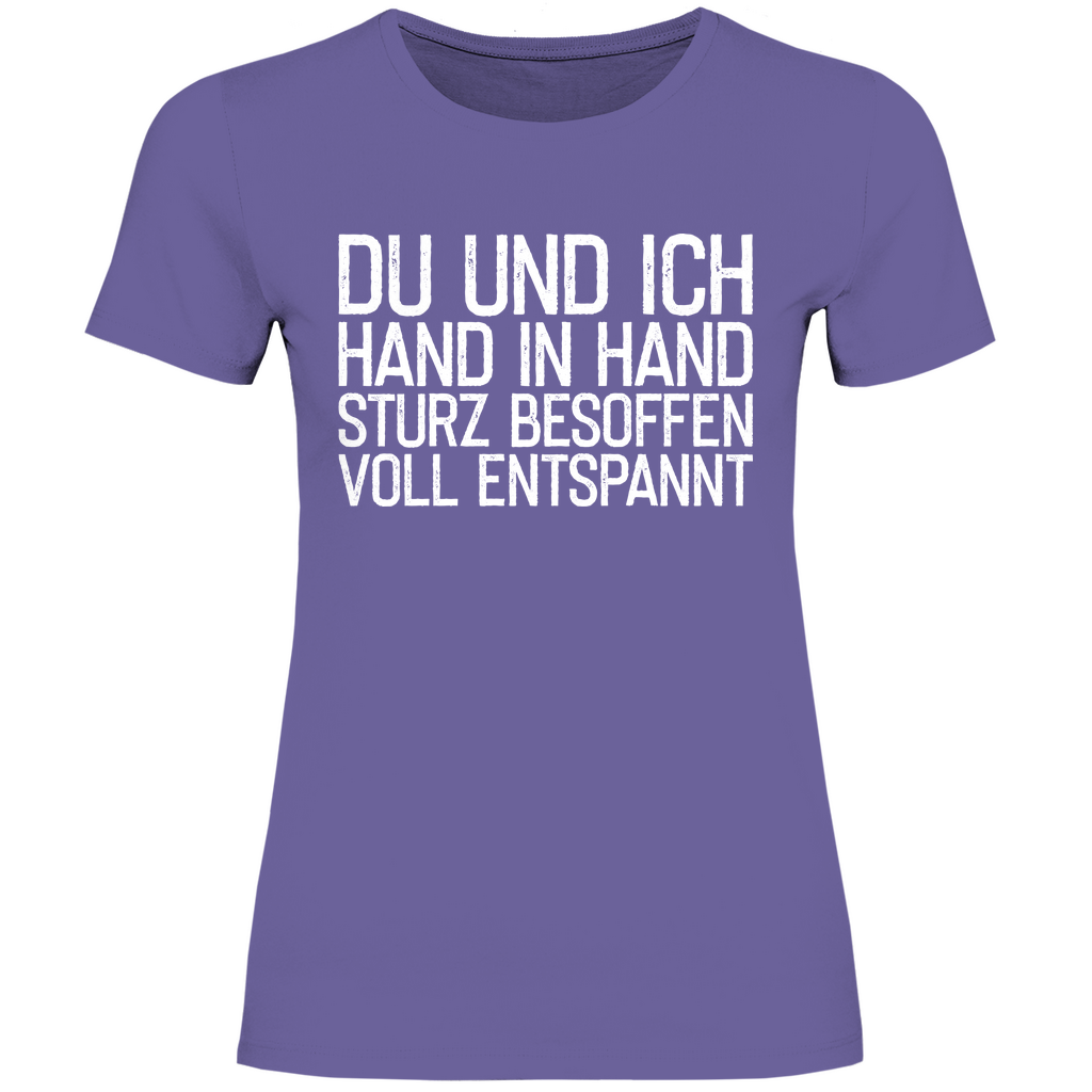 Du und ich Hand in Hand - Damenshirt Millennial Lilac