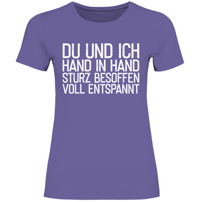 Du und ich Hand in Hand - Damenshirt Millennial Lilac