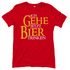 Ich gehe jetzt Bier trinken HDR - Beidseitiger Druck - Damenshirt Red