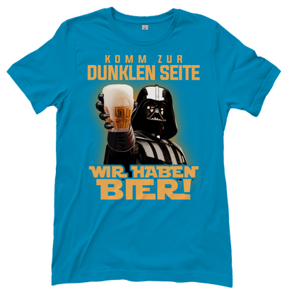Komm zur dunklen Seite wir haben Bier Darth Vader - Damenshirt Atoll