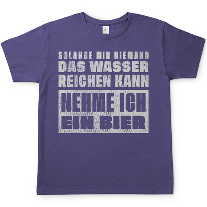 Solange mir niemand das Wasser reichen kann nehme ich ein Bier - Herren Shirt Millennial Lilac