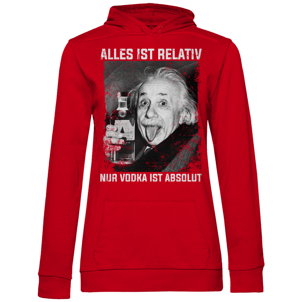 Alles ist relativ nur Vodka ist absolut - Damen Hoodie Red