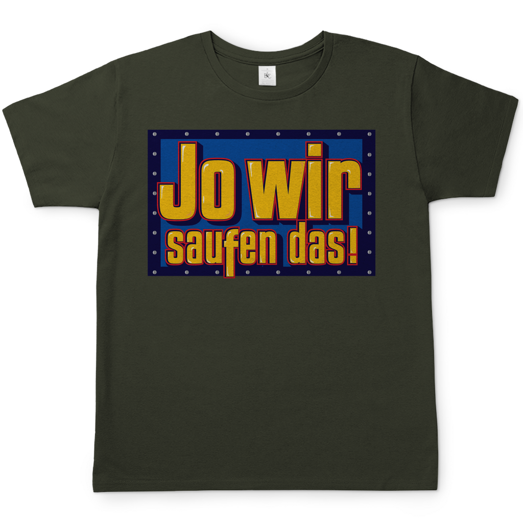 Jo wir saufen das - Bob der Baumeister - Herren Shirt Urban Khaki