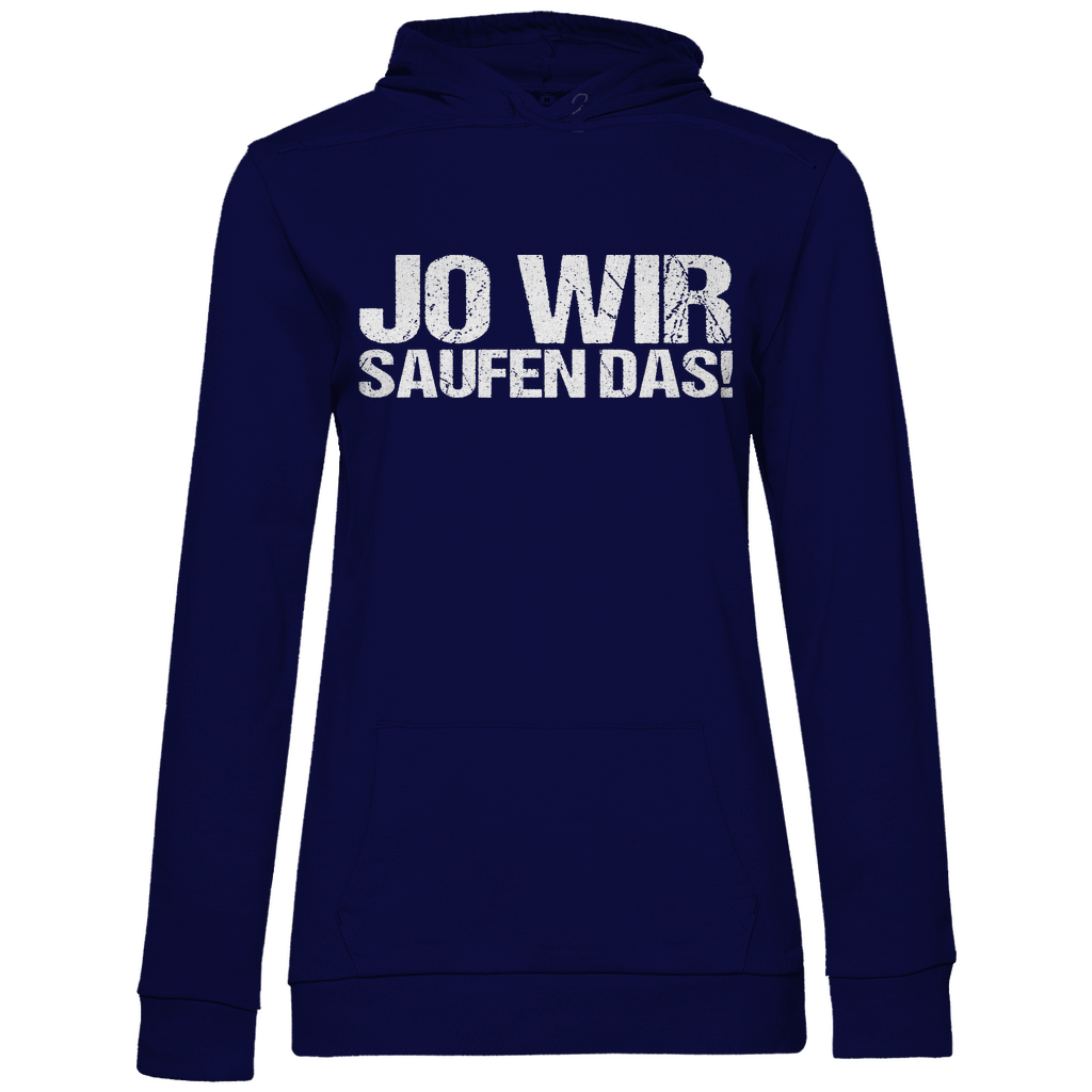 Jo wir saufen das! - Damen Hoodie Navy Blue