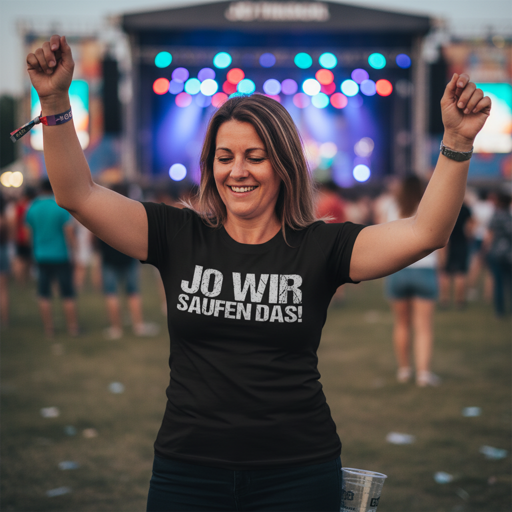 Jo wir saufen das! - Damenshirt