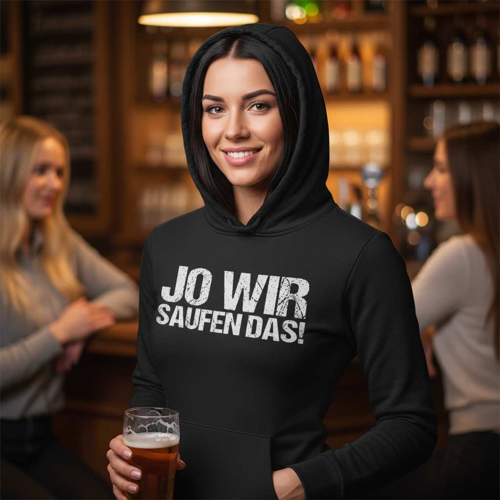 Jo wir saufen das! - Damen Hoodie