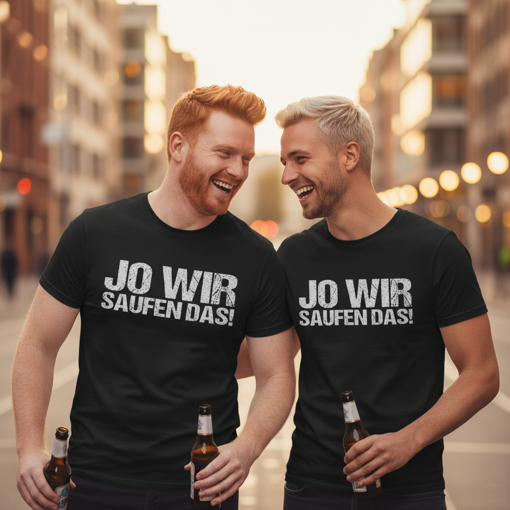 Jo wir saufen das! - Herren Shirt
