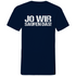Jo wir saufen das! - Herren V-Neck Shirt Navy