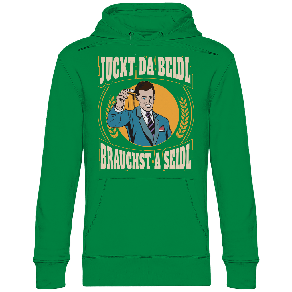 Juckt da Beidl brauchst a Seidl - Unisex Hoodie Kelly Green