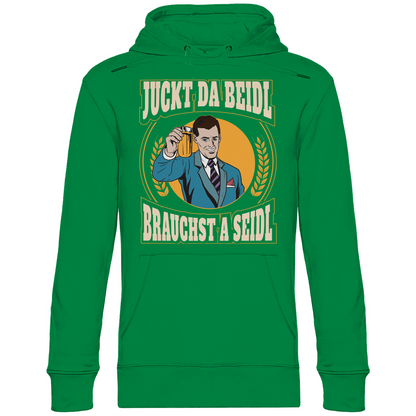 Juckt da Beidl brauchst a Seidl - Unisex Hoodie Kelly Green