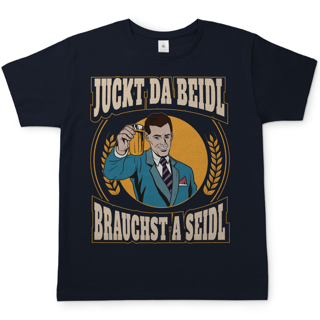 Juckt da Beidl brauchst a Seidl - Herren Shirt Navy