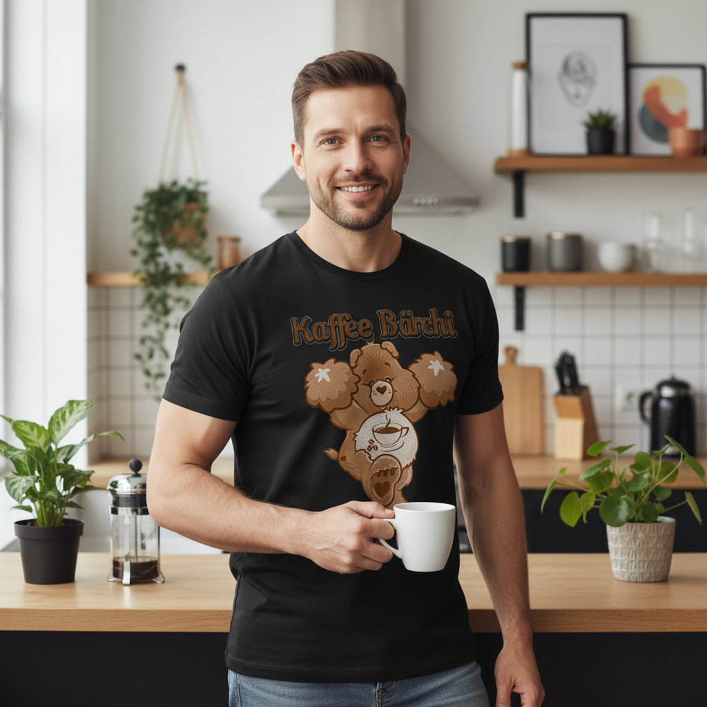 Kaffee Bärchi - Glücksbärchi - Herren Shirt