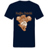 Kaffee Bärchi - Glücksbärchi - Herren V-Neck Shirt Navy