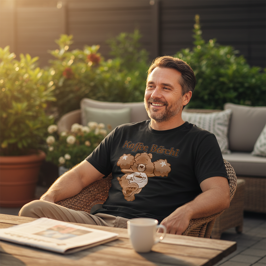 Kaffee Bärchi - Glücksbärchi - Herren Shirt