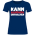 Kann Alkohol enthalten - Damenshirt Navy
