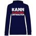 Kann Alkohol enthalten - Damen Hoodie Navy Blue