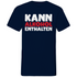 Kann Alkohol enthalten - Herren V-Neck Shirt Navy
