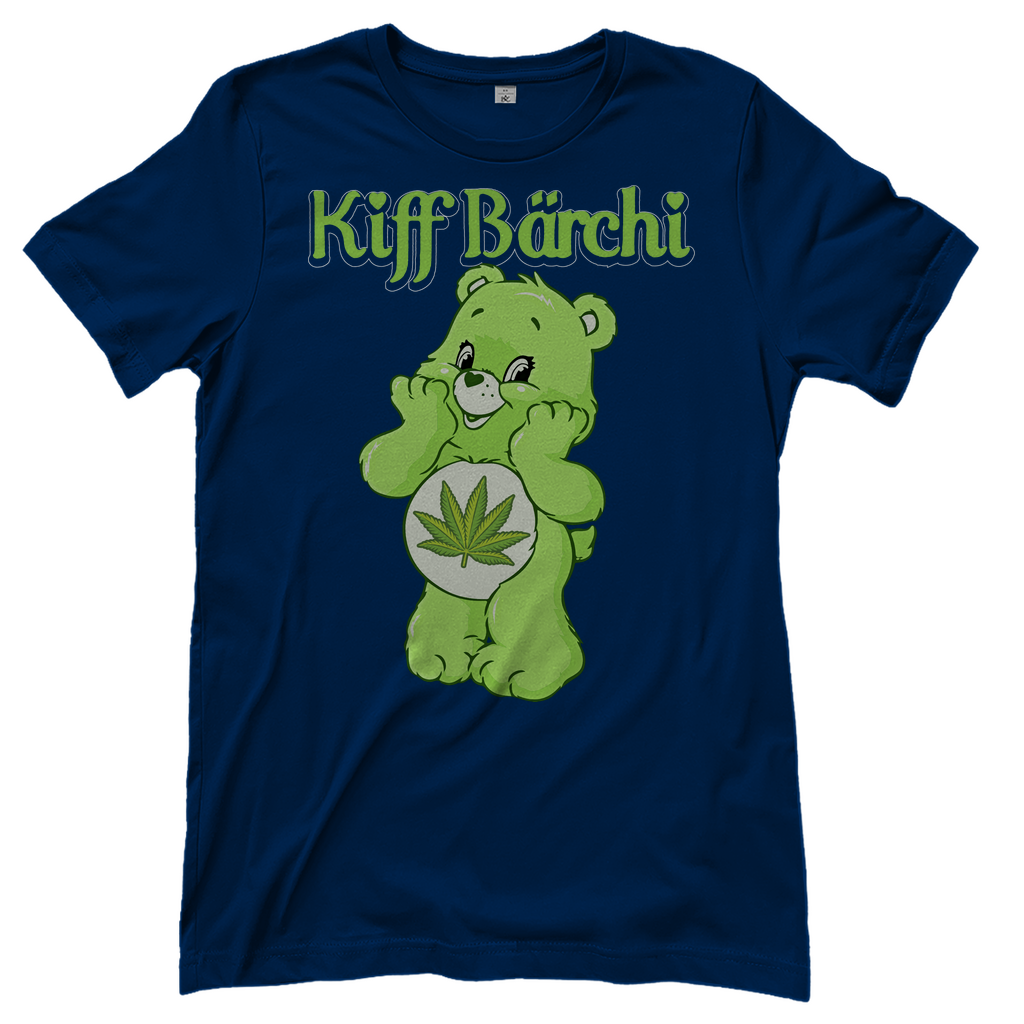 Kiff Bärchi - Glücksbärchi - Damenshirt Navy