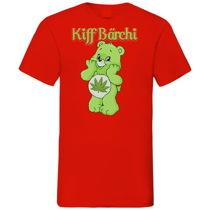 Kiff Bärchi - Glücksbärchi - Herren V-Neck Shirt Red