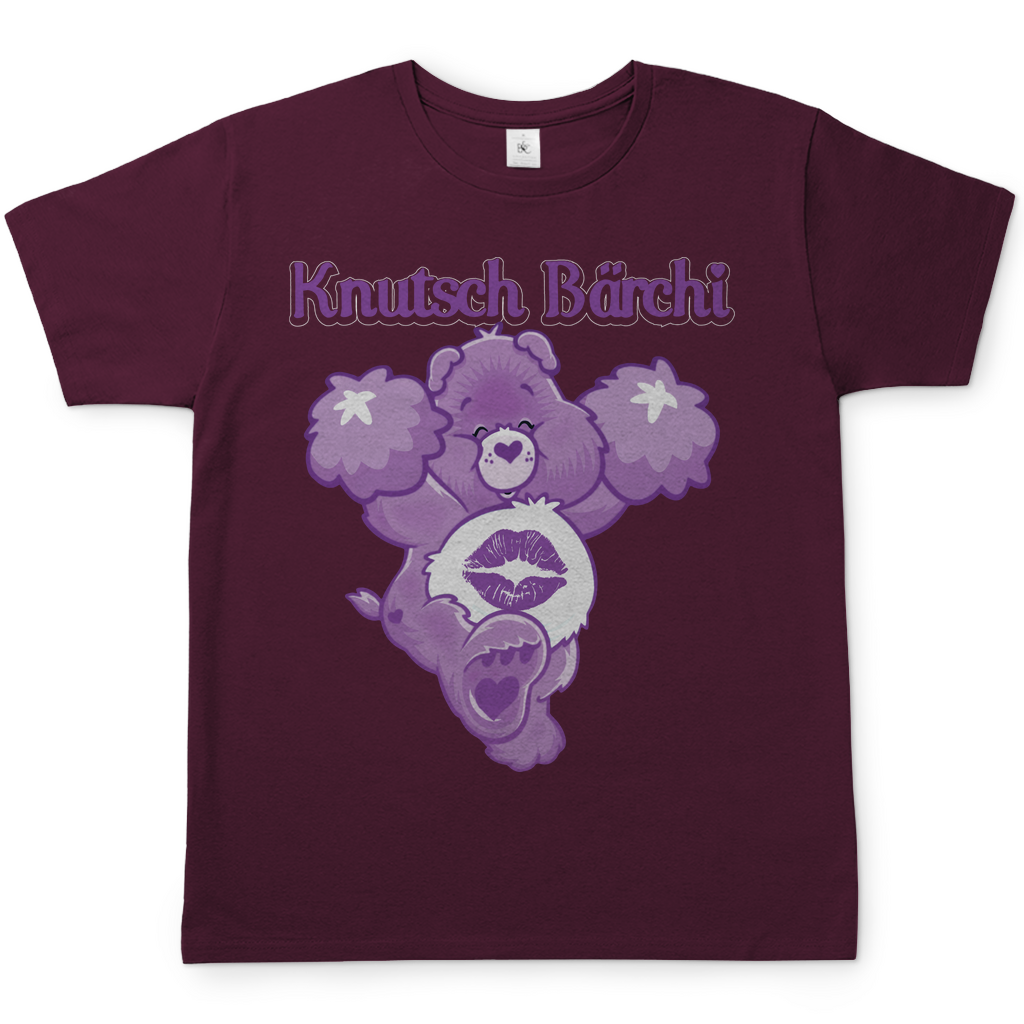 Knutsch Bärchi - Glücksbärchi - Herren Shirt Burgundy